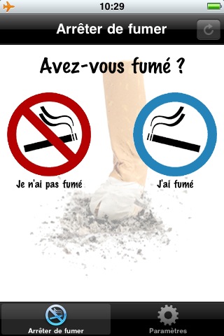 application Arrêter de Fumer