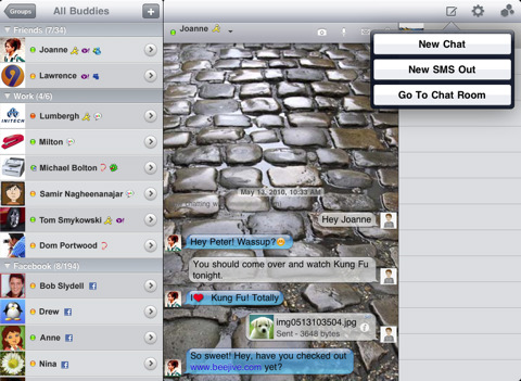 application BeejiveIM IPad 2