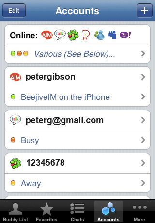 application BeejiveIM with Push