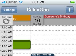 Application CalenGoo (sync with Google Calendar™)