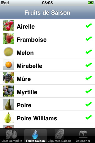 application De Saison