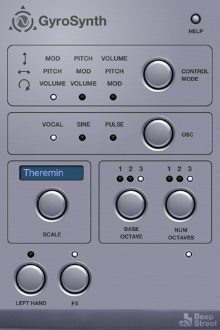 application GyroSynth iPhone 4