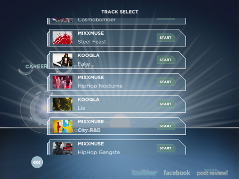 application MixxMuse Pro HD ipad