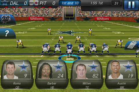 application NFL 2011