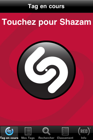 application Shazam RED