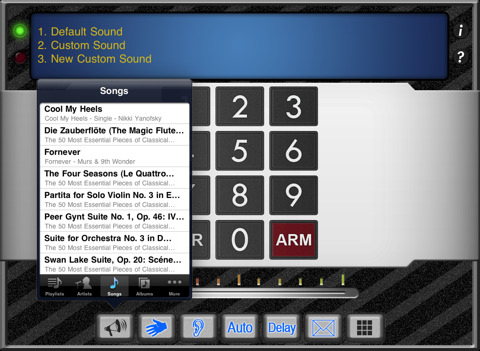 application Système de Sécurité iPad Edition
