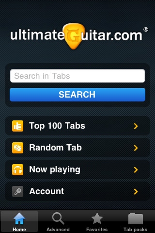 application Ultimate Guitar Tabs