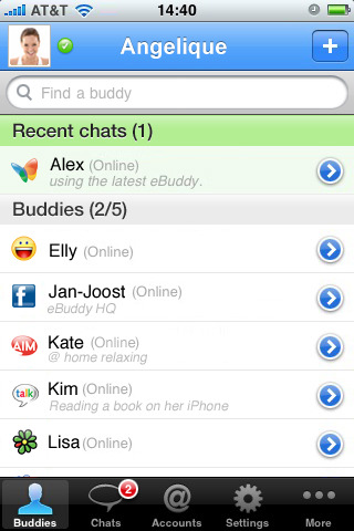 application eBuddy Pro Messenger 2