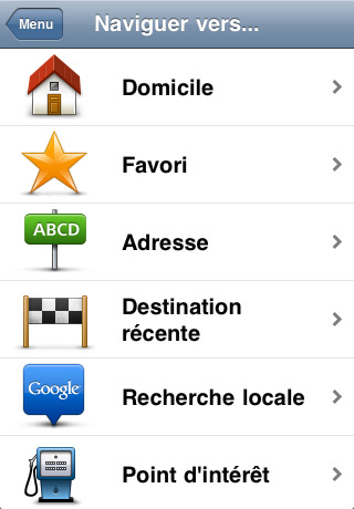 Application TomTom GPS4