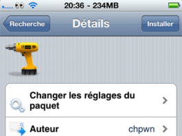 Tweak Infiniboard MAJ sur Cydia