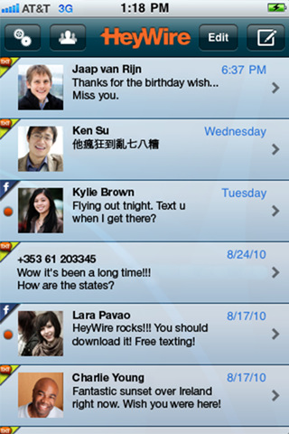 HeyWire Fastest Texting - SMS 2