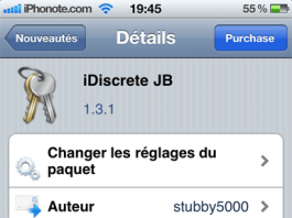 News Cydia : iDiscrete JB 1.3.1