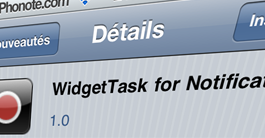 WidgetTask for Notification Center : Le mutitâche dans le centre de notification