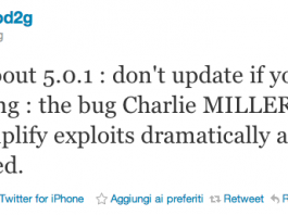 Jailbreak iOS 5 Untethered : Conseil de Pod2g : Faites pas la mise à jour iOS 5.0.1 !