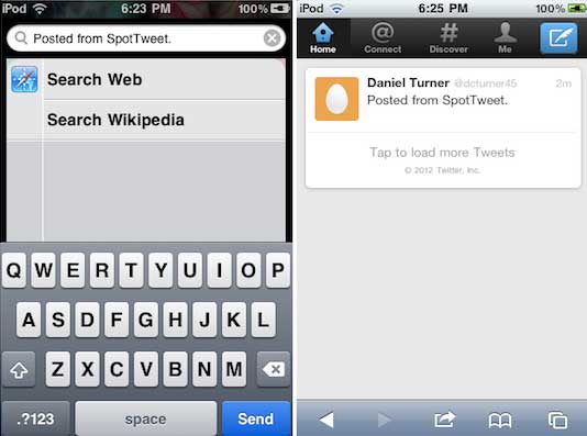 SpotTweet-Cydia