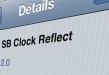 SB Clock Reflect : Ajouter l’heure et la date sur le springboard