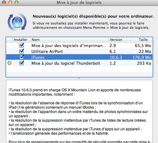 iTunes passe en version 10.6.3 pour le support de l’iOS 6