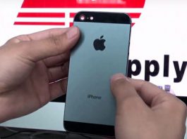 La face arrière de l’iPhone 5 en vidéo