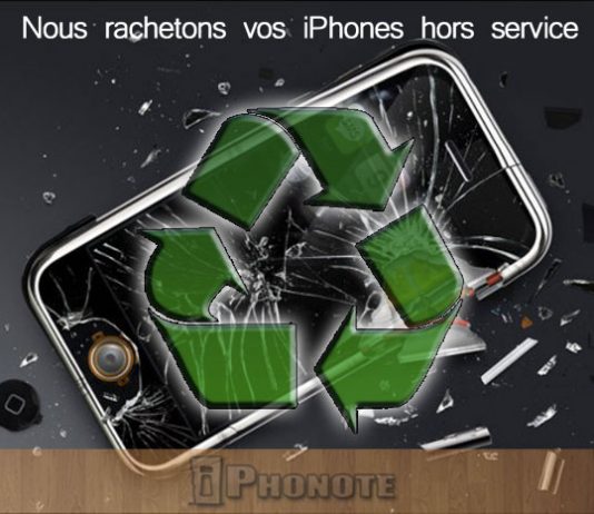 Recyclage : iPhonote rachète vos iPhone, iPad, iPod touch cassés, Hors Service et en état de marche