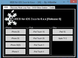 Jailbreak : Mise à jour de iReb 6 pour la compatibilité de iOS 6