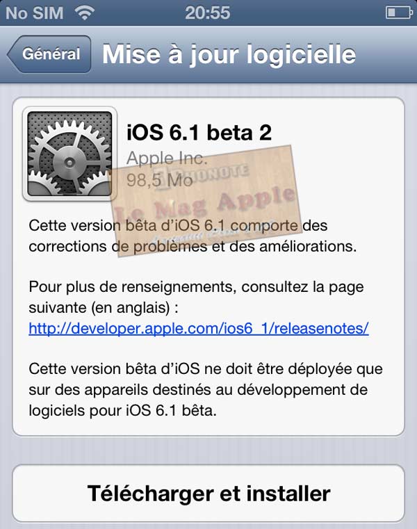 maj-iOS-6.1-bêta-2