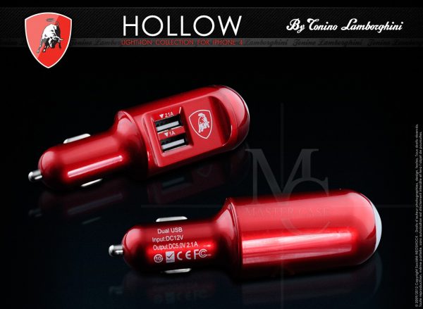 Chargeur allume-cigare Lamborghini pour iPhone et smartphone