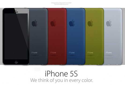 Concepts iPhone 5S et iPhone 6 en couleurs