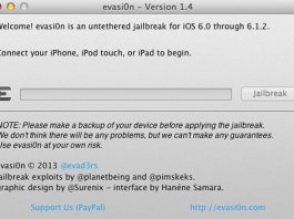 Jailbreak : Evasi0n mis à jour en version 1.4, supporte l’iOS 6.1.2