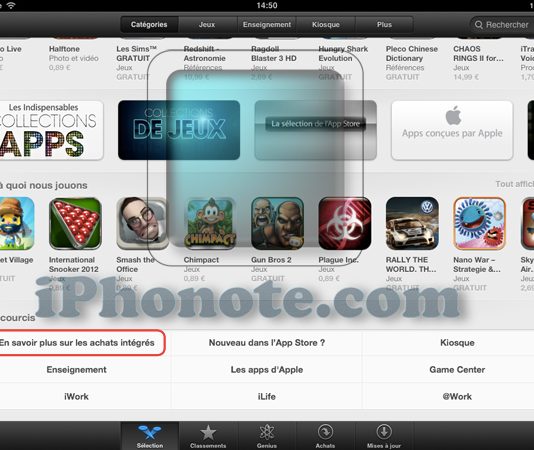 Apple ajoute une nouvelle section sur l’App Store à propos des achats In-App