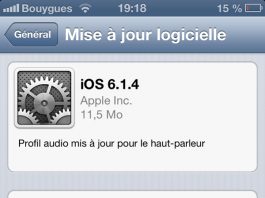 Apple : iOS 6.1.4 disponible pour iPhone 5