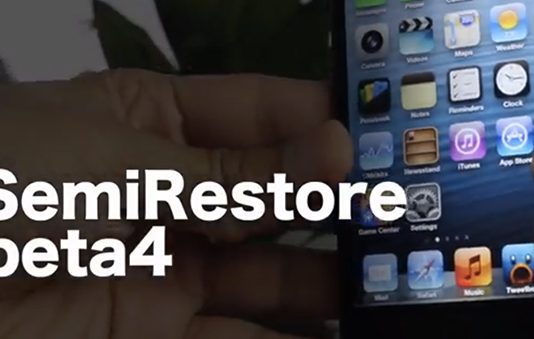 SemiRestore bêta 4 propose la restauration d’appareils iOS jailbreakés en un clic !