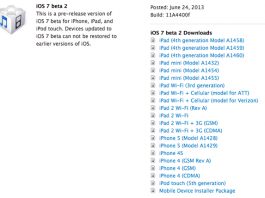 iOS 7 bêta 2 disponible pour l’iPad