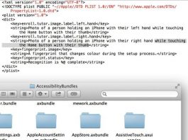 iOS 7 bêta 4 : Un lecteur d’empreintes digitales dans le code !