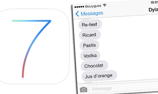 Gros bug iMessage iOS 7 : Les SMS envoyés s’effacent instantanément !