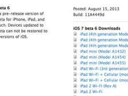iOS 7 bêta 6 disponible pour les développeurs