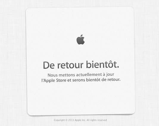 L’Apple Store est fermé, réouverture vers 9h