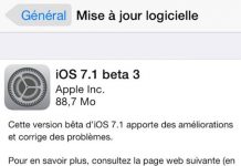 iOS 7.1 bêta 3 disponible pour les développeurs