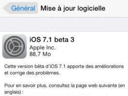 iOS 7.1 bêta 3 disponible pour les développeurs