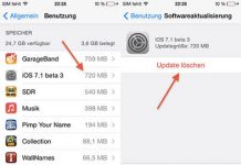 iOS 7.1 bêta 3 permet de supprimer les fichiers de mise à jour