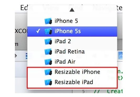 Xcode 6 permet de tester plusieurs tailles d’iPhone et iPad grand écran