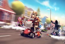 Kickstarter – Coffin Dodgers : jeu de course en scooter de mobilité