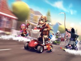Kickstarter – Coffin Dodgers : jeu de course en scooter de mobilité