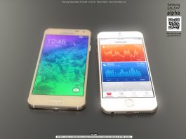 Comparaison entre iPhone 6 et Samsung Galaxy Alpha en images