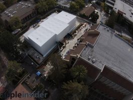 Flint Center : De nouvelles images aériennes avant la Keynote iPhone 6 d’Apple