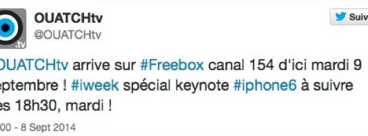 La Keynote Apple sera retransmise sur la Freebox depuis Ouatch TV canal 154