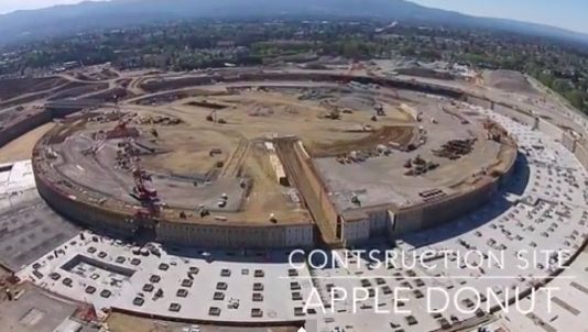 Visite du Campus 2 d’Apple depuis un drone