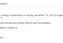 Apple prévient qu’iTunes Connect sera en maintenance