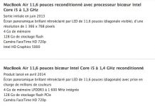 Refurb Store Apple : Macbook Air à 719€, MacBook Pro dès 929€, iMac dès 1229€, iPad Air dès 347€