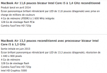 Refurb Store : MacBook Air 11″ 2014 dès 749€, 13″ 2013 dès 799€, MacBook Pro 13″ dès 1019€