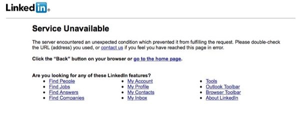 linkedin-hors-service